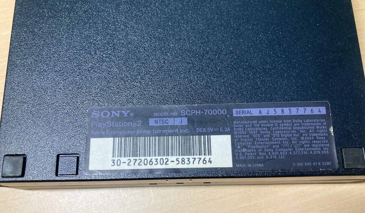 SONY Playstation 2 System Console Slim PS2 SCPH-70000 with 2