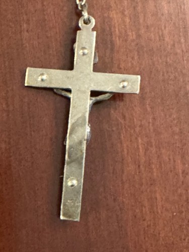 30 Zoll Glaubensbekenntnis alle Sterling Rosenkranz mit Mini Kreuz Perlen und schönem Kreuz - Bild 11 von 12