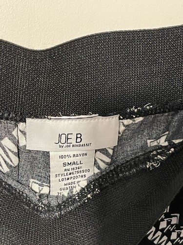 Joe B Pants Womens Small  Wide Leg Blue Smocked Palazzo Comfort Stretch Pull On - Picture 3 of 5