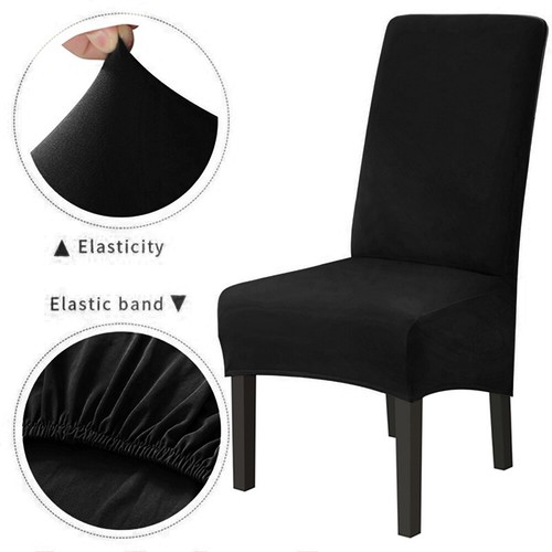 1/4/6 Pieces Spandex Stretch Dining Chair Covers Slipcovers Home Dining Room - Picture 14 of 30