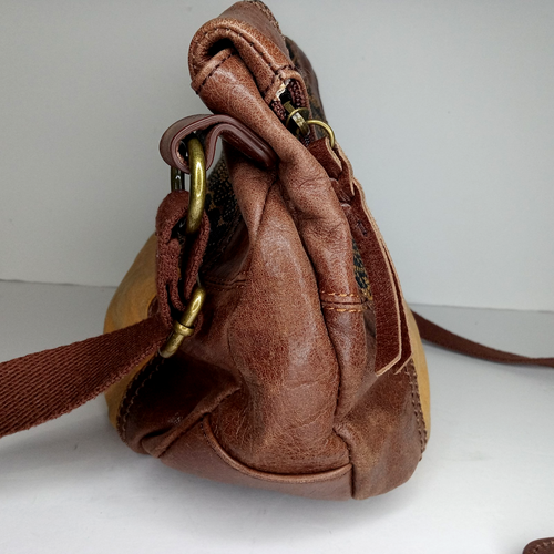 The Sak Deena Umhängetasche braun Leder Southwest geflochten Klappe rustikal Boho Handtasche - Bild 17 von 24