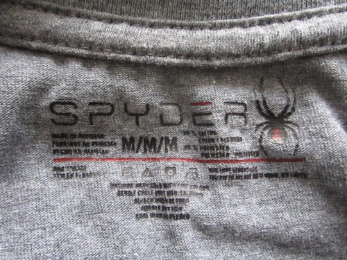 Spyder Center Logo Herren grau Langarm T-Shirt Größe Medium - Bild 4 von 7