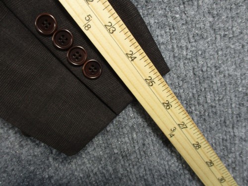 Brooks Brothers Mens 43R Brown Madison Suit Coat Blazer Wool Italy Cupro Lined - Picture 16 of 19