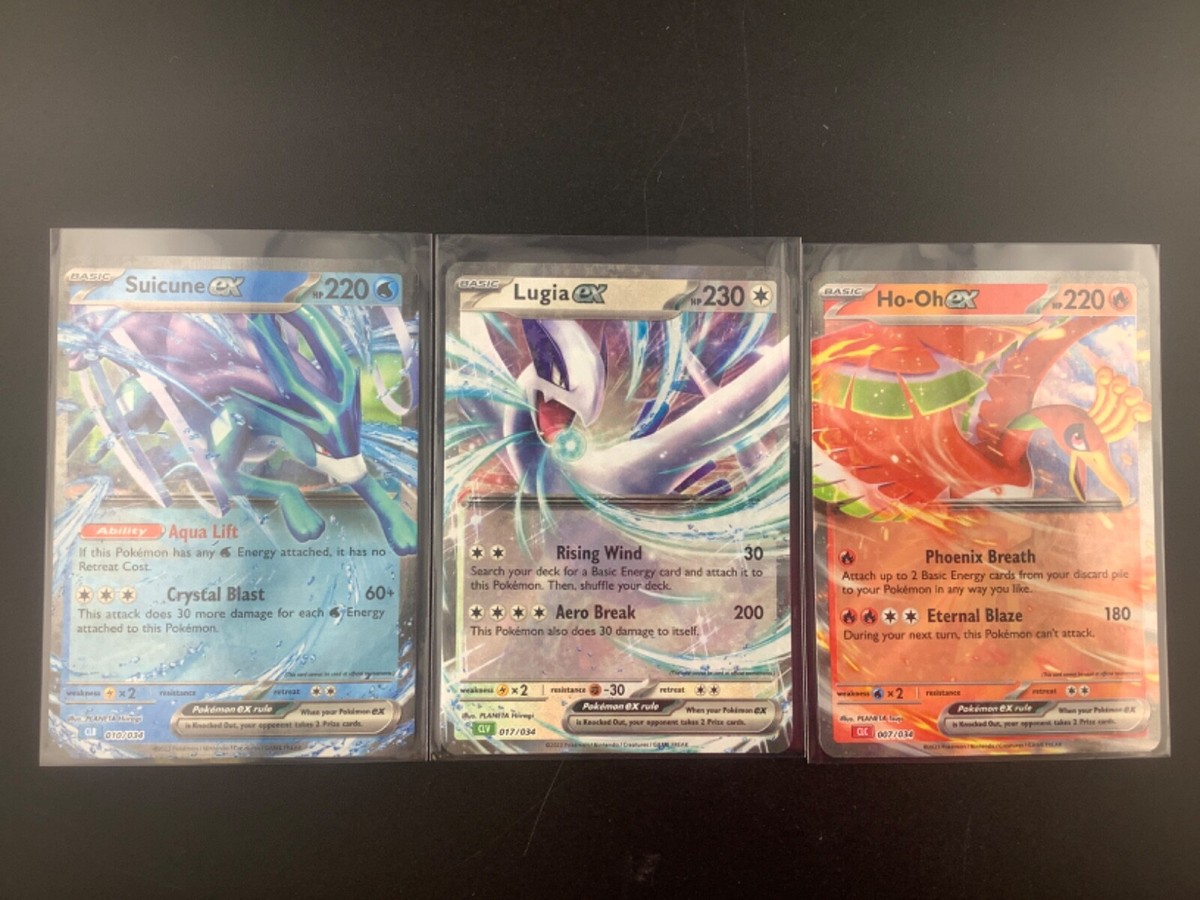 Pokemon Card Classic Lugia CLV-017/034 Ho-oh CLC 007/034 Suicune