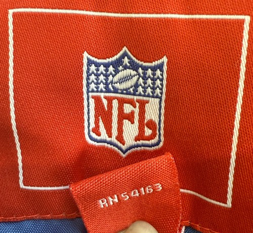 Vtg New York Giants Super Bowl Jacket Mens M Blue Red Varsity Stitched NFL Team - Afbeelding 22 van 24