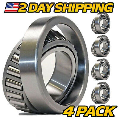 Heavy Duty Upgrade 4 Pack L44610 Tapered Roller Bearing Replaces L44649