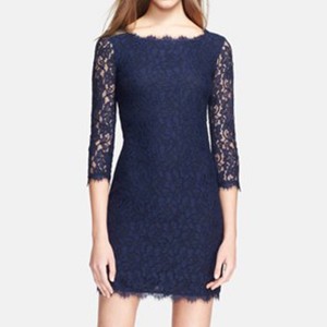 dvf blue lace dress