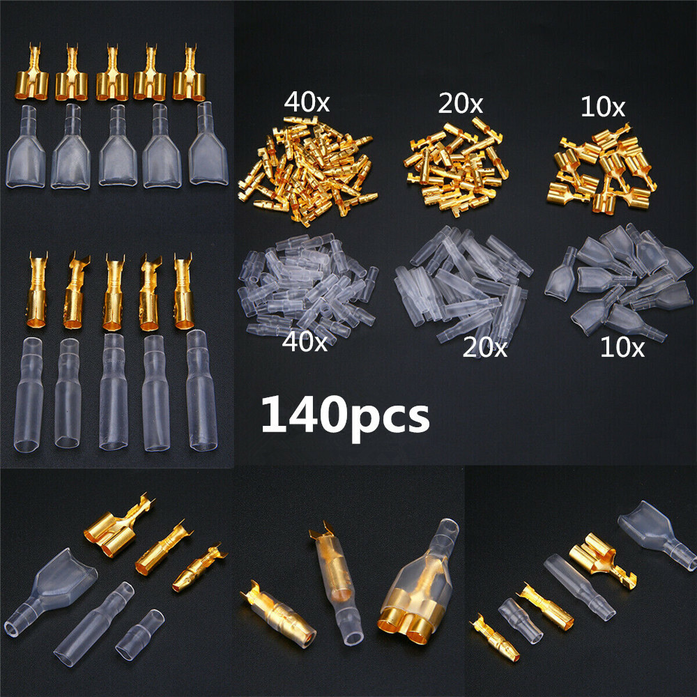 Mankk Automotive Connector Pins Terminal Kit 1.5/1.8/2.5/2.8mm Male Female Crimp Pins Car Electrical Wire Terminal Non-Insulated Plug Terminal Removal Tool Kit For 22-12 Gauge Plug M-135-822PCS - Foto 3