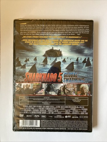 Sharknado 5 - Global Swarming DVD NEW SEALED Fogler,Dan/Reid,Tara/Zierin... - Picture 2 of 2