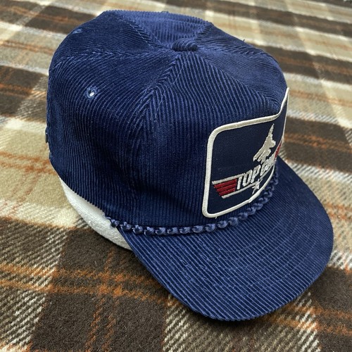 Vintage Top Gun 1986 Corduroy Trucker Hat Paramount Exclusive Official Licensed - Picture 6 of 10