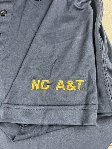 COLOSSEUM NC A&T Aggies Polo Blue Bulldog North Carolina NCAA Sz Men’s Large NWT - Picture 5 of 10
