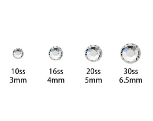 Aquamarine Glass Rhinestones SS16 SS20 SS30 - Picture 9 of 9