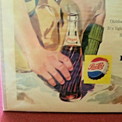 Vintage 1960 Pepsi Cola 1956 7up Cube Block Magazine Advertisements Boy Scouts - Picture 5 of 10