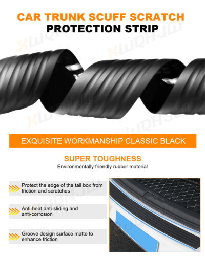 Protector de parachoques trasero negro texturizado para BMW SERIE 3 E46 2002-05 - Imagen 3 de 13