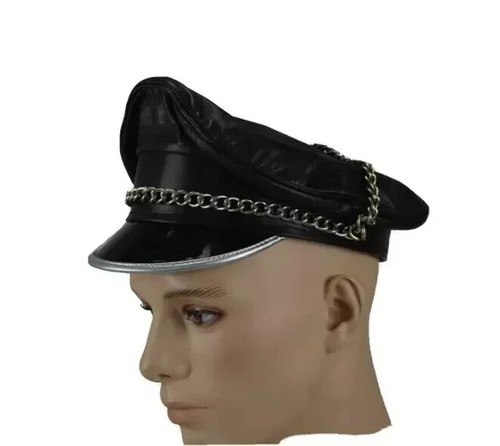 Finest Soft Real Leather Biker ,Muir Cap Hat in all sizes. - Picture 5 of 5