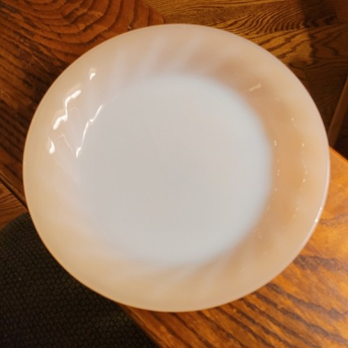 MCM Anchor Hawking Fire King Peach Lustre Teller Dessert Opalescent Luster Mid - Bild 2 von 6