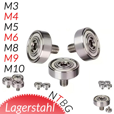 Rollenlager Führungsrad With Gewindebolzen M3 M4 M5 M6 M8 M10 Rad Räder