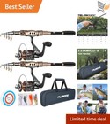 New ListingCarbon Fiber Telescopic Fishing Rod and Reel Combo Kit for Saltwater Freshwater