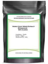 Epimedium Horny Goat Weed Extract Powder Herb 50 Icarin 100 Pure Free Ship