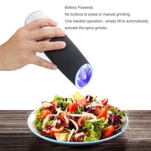 Single/Double Electric Pack Salt Pepper Grinder Mill Shakers LED Stainless Steel - Picture 6 of 13