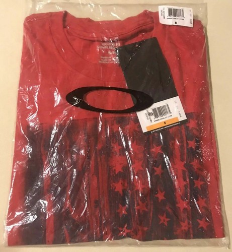 Neu mit Etikett Oakley American Red Line T-Shirt für Herren Größe L - Bild 7 von 18