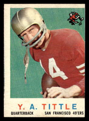 1959 Topps Y.A. Tittle #130 San Francisco 49ers EX/EX-MT Y7007