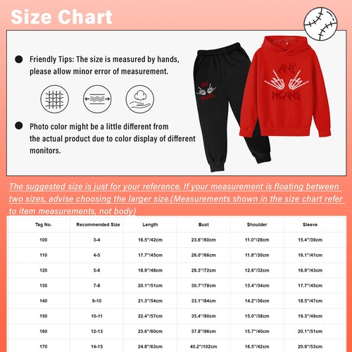 Kids Boys Girls Tracksuit Sports Sportswear Fitness Sweatsuit Stylish Casual - Picture 12 of 25