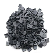 Tile 1x1 Dark Bluish Gray Smooth Flat X100 - Compatible Parts & Pieces fits 3070