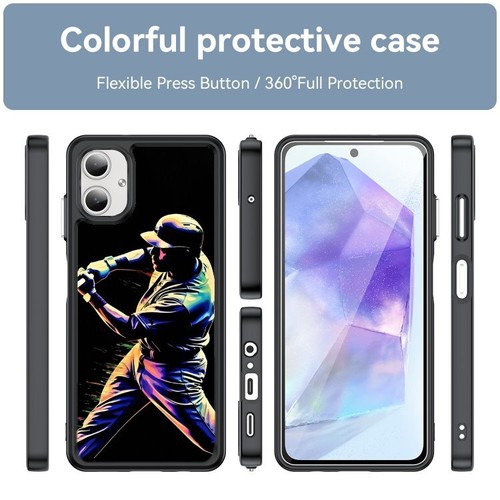 sports baseball colour Shockproof Cover For Samsung A15 A16 S23 S24 S25 Ultra FE - 第 8/25 張圖片