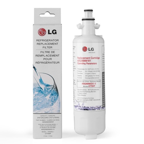 Refrigerator Water Filter Replacement - Fits LG LT700P & Kenmore 469690 (ADQ36006101)