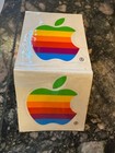 NOS Vintage 2 pack APPLE Computer Rainbow Stickers- 1980s