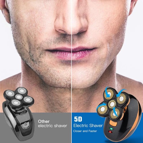 Electric Remover Shaver Bald Head Hair Razor Smooth Skull Cord Smooth Wet Dry - Picture 4 of 10