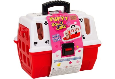 Playset Veterinario Cesta Con Cane Peluche e Accessori Dottore Cani per Bambini