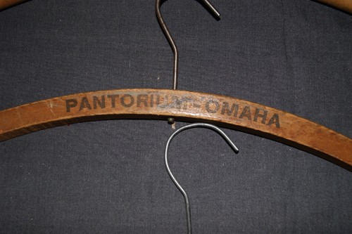 appendiabiti legno vintage asciugatrice Omaha Denver orsacchiotto - Foto 3 di 5