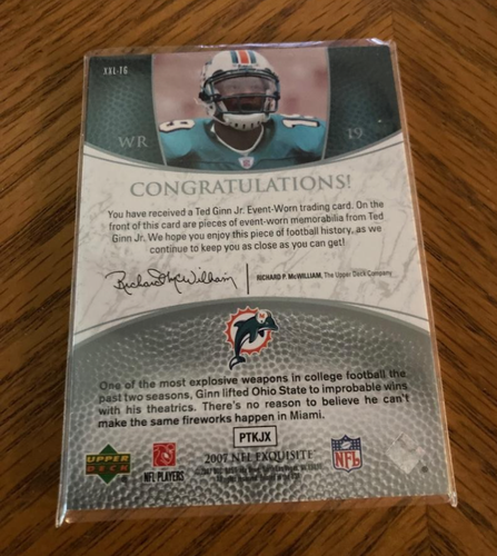 Ted Ginn Rookie Jersey Cards Ohio State Miami Dolphins You - Pick - Picture 23 of 55