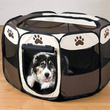 Large Portable Pop Up Pet Playpen Tent for Puppies, Cat, Hamster Training
