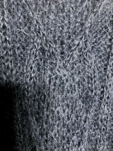 Vintage I. Magnin Italy Size Medium Mohair Wool Pullover Sweater Ribbon Buttons - Picture 6 of 9