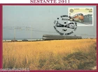 ITALY MAXIMUM MAXI CARD ANNIVERSARY ITALIAN RAILWAYS 1989 CANCELLATION GENOA C74