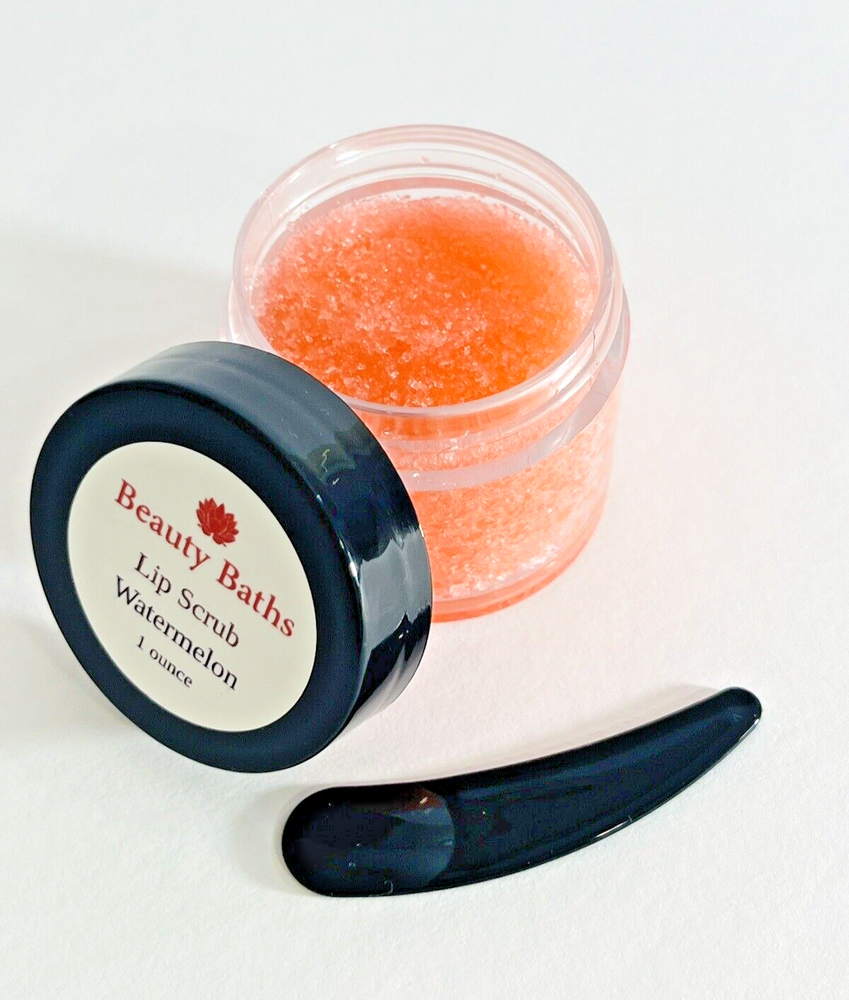 Watermelon Lip Scrub handmade exfoliating sugar scrub gift for her 1 ounce jar
