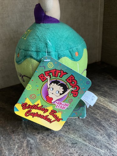 Betty Boop Plush Birthday Bash Cupcake  April Sugar Loaf 12” New/ Tags - Picture 3 of 3