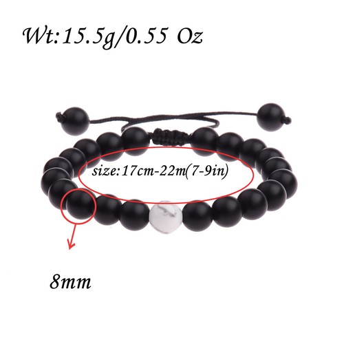 Collares de pulsera con cuentas de piedra de lava natural de 8 mm colgantes pulseras curativas - Imagen 47 de 53