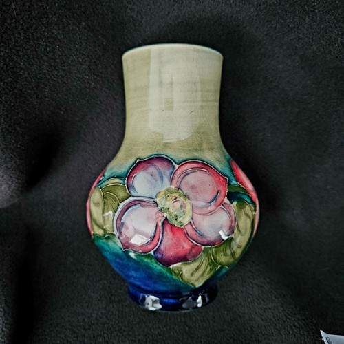 Vintage Antique Moorcroft C1928 Pottery to HM the QUEEN England Clematis Flower - Picture 4 of 5