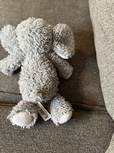 Carter’s Gray Stuffed Plush Elephant Baby Lovey Shaggy Fur Style 8" 2013 HTF Toy - Picture 3 of 5