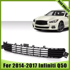 Fit 2014 2015 2016 2017 Infiniti Q50 Front Lower Grille Matte Black 622544HB0A