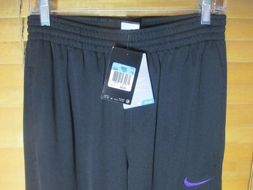 Nike Elite Dri-Fit Men's M Black Purple Sweatpants Pockets Elastic Waist NEW - Picture 2 of 6
