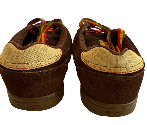 SCARPA DA SKATE VANS MARRONE SCAMOSCIATA RASTA PIZZO UOMO 9 ESTILO QUATTRO JOHN CARDIEL STREET - Foto 4 di 23