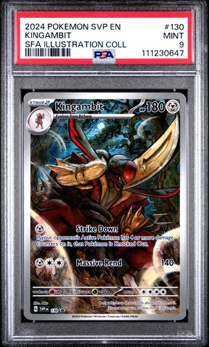 Pokemon TCG Kingambit SVP 130 Shrouded Fable Black Star Promo Karte - PSA 9 MINT