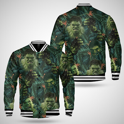 The Incredible Hulk And The Forest Green Tropical Summer Vibes Jacket
