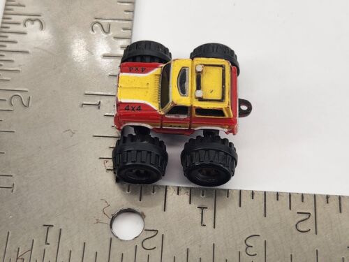 Micro Machines 4x4 Monster Truck Ford Bronco Red and Yellow Galoob 1987 - Picture 7 of 7