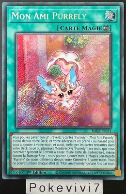 Yu-Gi-Oh! Karte MON FRIEND PURRELY RA02-FR071 Secret Rare NEU